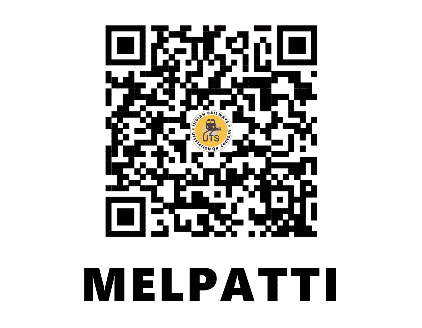 UTS QR Code for MELPATTI - MPI - SR (TAMIL NADU)